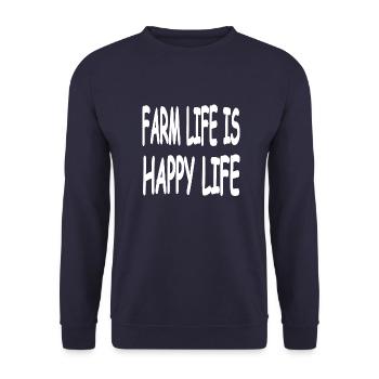 Ferme - Sweat-shirt Unisexe - marine - Devant - Alina (178cm) & Michal (187cm)