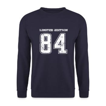 Millésime 1984 - Sweat-shirt Unisexe - marine - Devant - Alina (178cm) & Michal (187cm)