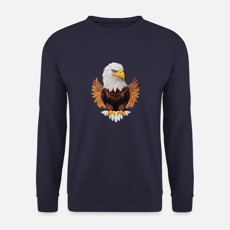 Beautiful bald eagle - Unisex Sweatshirt - navy