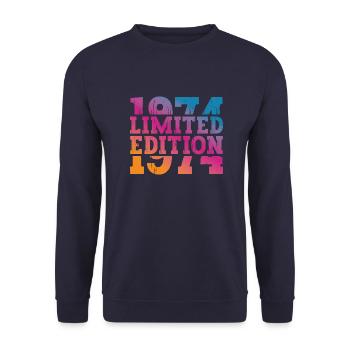 Édition limitée de 1974 - Sweat-shirt Unisexe - marine - Devant - Alina (178cm) & Michal (187cm)