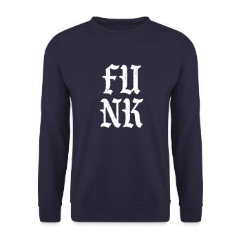 Funk Vintage - Sweat-shirt Unisexe - marine - Devant - Alina (178cm) & Michal (187cm)