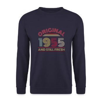 Millésime 1955 - Sweat-shirt Unisexe - marine - Devant - Alina (178cm) & Michal (187cm)