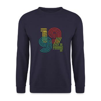 Millésime 1994 - Sweat-shirt Unisexe - marine - Devant - Alina (178cm) & Michal (187cm)