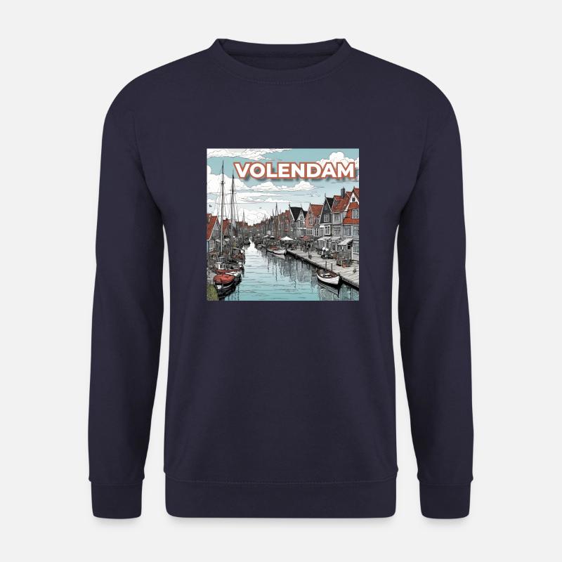 Volendam Design aus Holland - Unisex Pullover - Navy