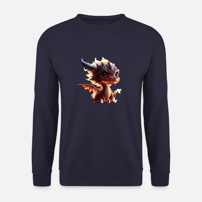 Kleiner süßer Drache - Unisex Pullover - Navy