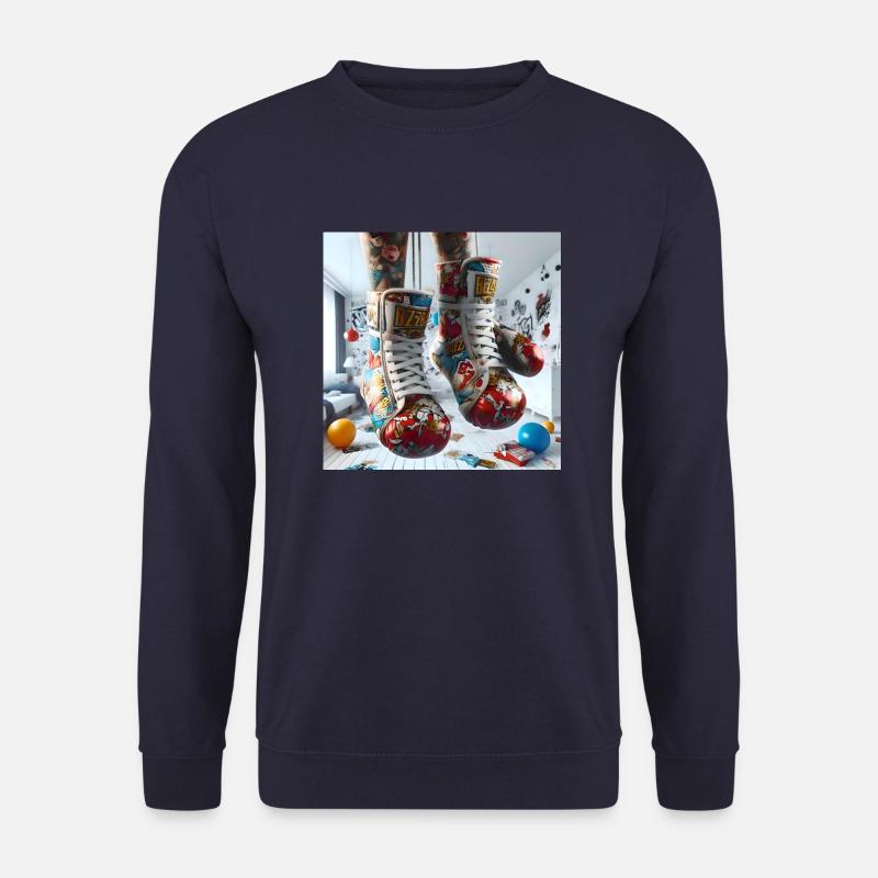 Pop Box Shoes - Unisex Pullover - Navy