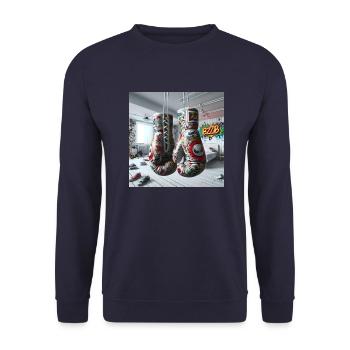 Pop Boxers Gloves - Unisex Pullover - Navy - Vorne - Alina (178cm) & Michal (187cm)