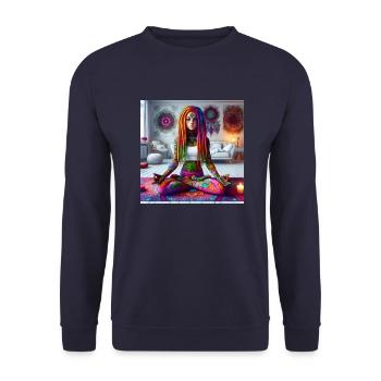 Yoga Dreads - Unisex Pullover - Navy - Vorne - Alina (178cm) & Michal (187cm)