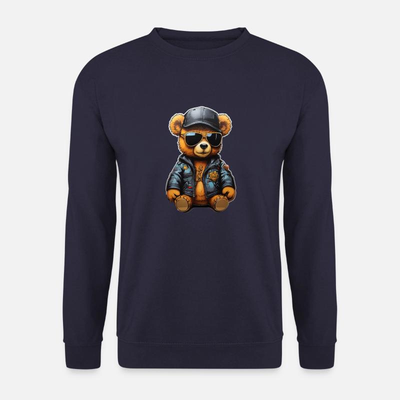 Teddybär Rapper Ganster - Unisex Pullover - Navy