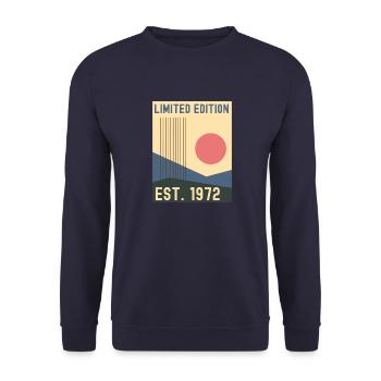 Millésime 1972 - Sweat-shirt Unisexe - marine - Devant - Alina (178cm) & Michal (187cm)