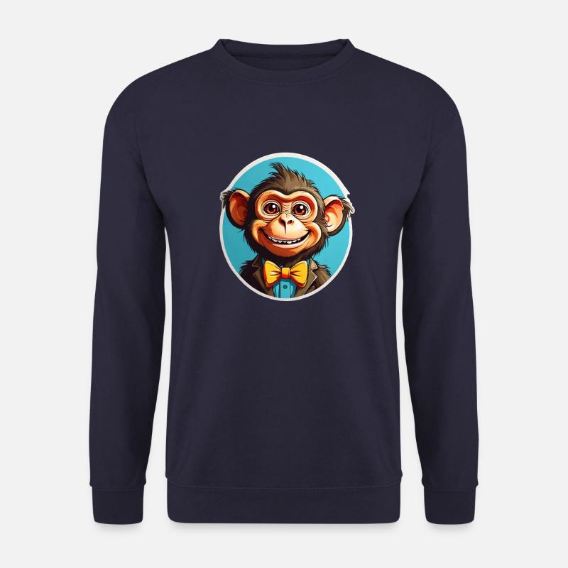 Monkey Lustieg - Unisex Sweatshirt - navy
