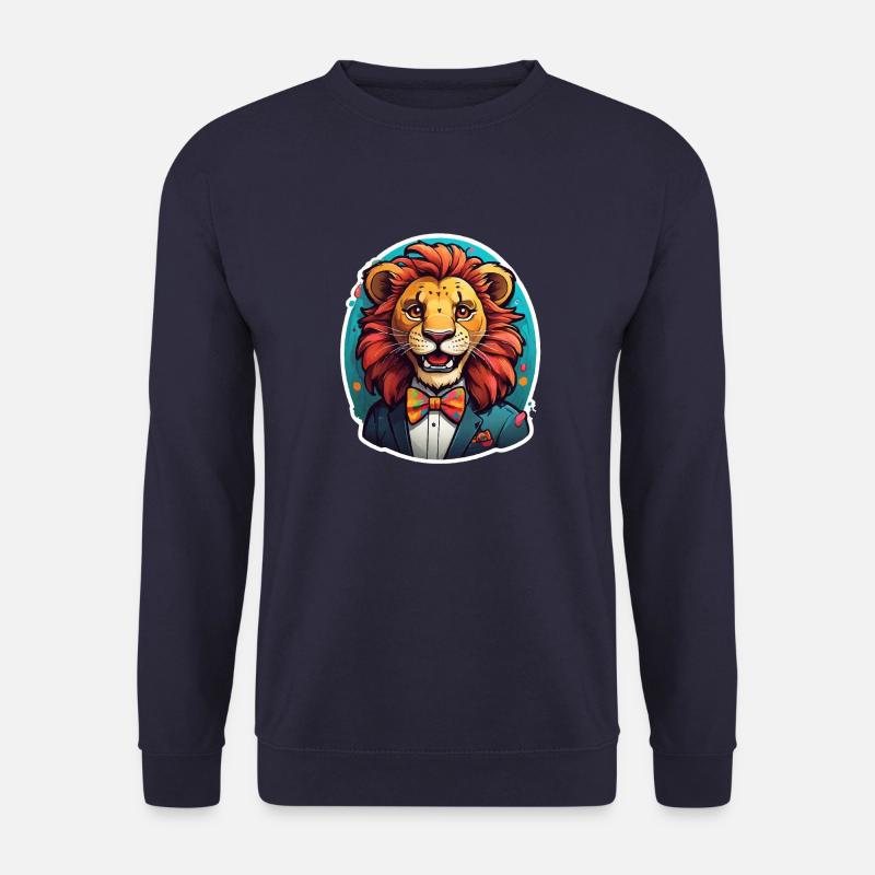 Löwe Comic - Unisex Pullover - Navy