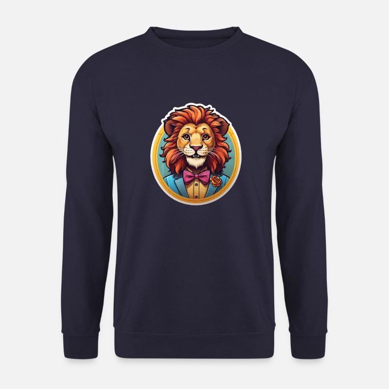 Löwe Comic - Unisex Pullover - Navy