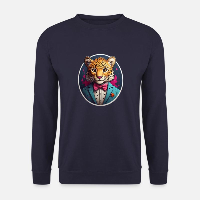 Lustiges Comic Leopard - Unisex Pullover - Navy