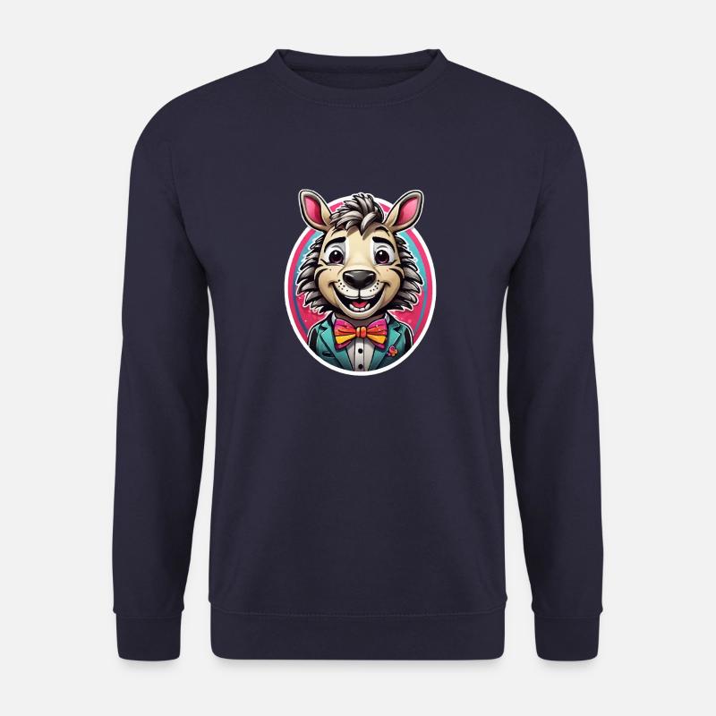 Lustiges Comic Zebra - Unisex Pullover - Navy