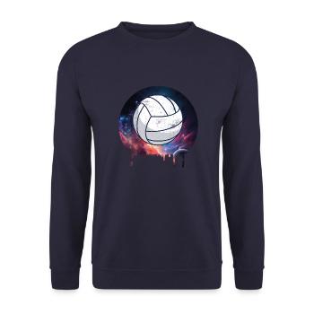 Volleyball Vintage - Unisex Pullover - Navy - Vorne - Alina (178cm) & Michal (187cm)