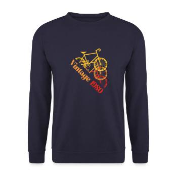 Vintage 1980 - Unisex Pullover - Navy - Vorne - Alina (178cm) & Michal (187cm)