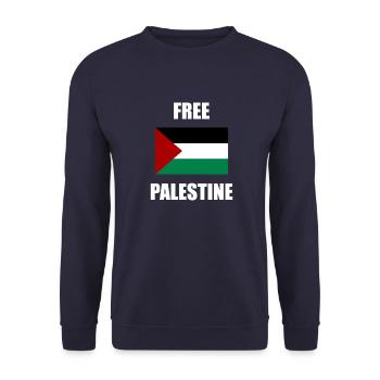 Palestine libre - Sweat-shirt Unisexe - marine - Devant - Alina (178cm) & Michal (187cm)