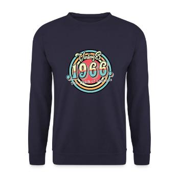 Vintage 1966 - Unisex Pullover - Navy - Vorne - Alina (178cm) & Michal (187cm)