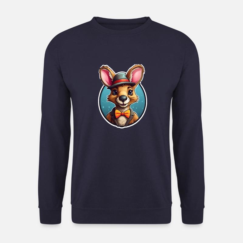 Funny Comic Kangaroo - Unisex Sweatshirt - navy