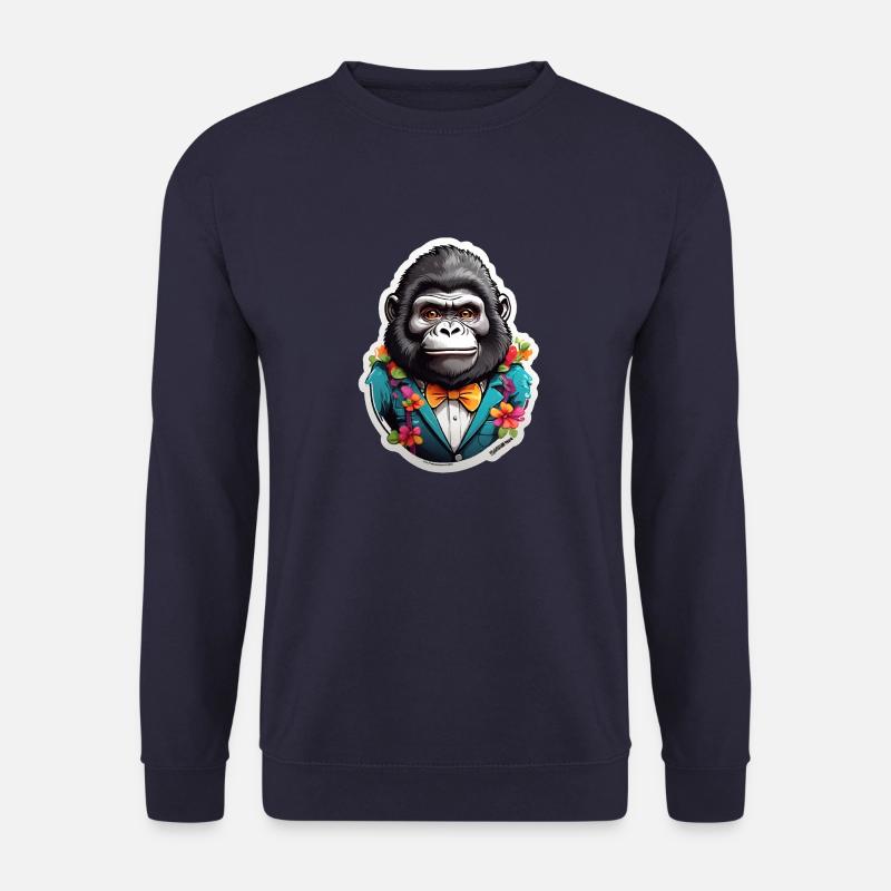 Lustiges Comic Gorilla - Unisex Pullover - Navy