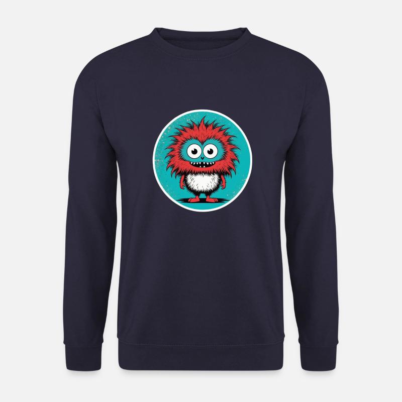 the fluffy monster - Unisex Pullover - Navy