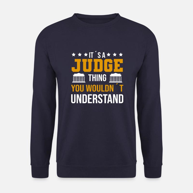 Richter Jura Studenten Sprüche - Unisex Pullover - Navy