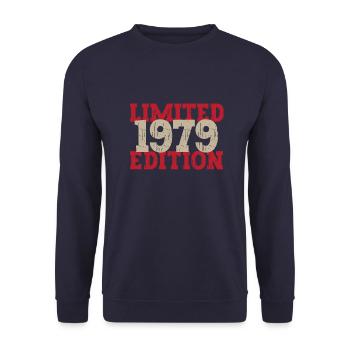 Millésime 1979 - Sweat-shirt Unisexe - marine - Devant - Alina (178cm) & Michal (187cm)