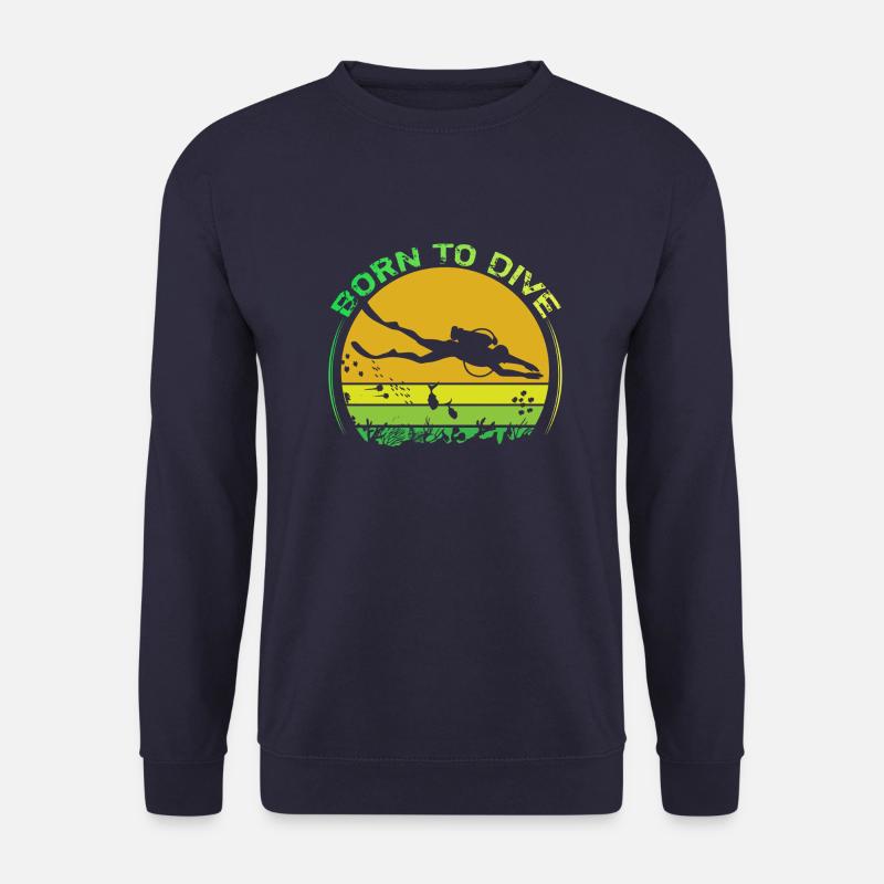 Geboren zum Tauchen - Unisex Pullover - Navy
