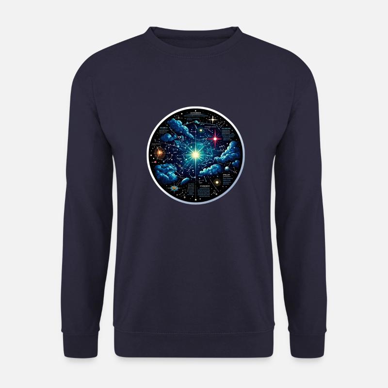 Constellations Star Map - Unisex Sweatshirt - navy