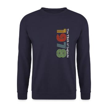 Vintage 1978 - Unisex Pullover - Navy - Vorne - Alina (178cm) & Michal (187cm)