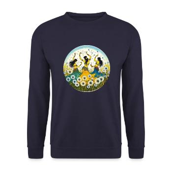 Belly Dancers - Unisex Sweatshirt - navy - Front - Alina (178cm) & Michal (187cm)