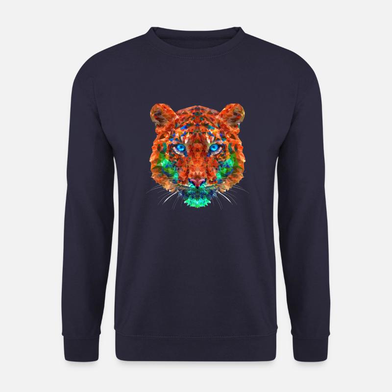Polygon Tiger - Unisex Sweatshirt - navy