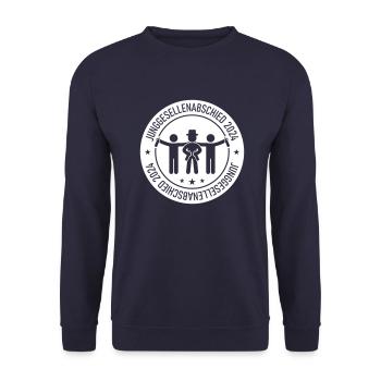 Junggesellenabschied 2024 - Unisex Pullover - Navy - Vorne - Alina (178cm) & Michal (187cm)