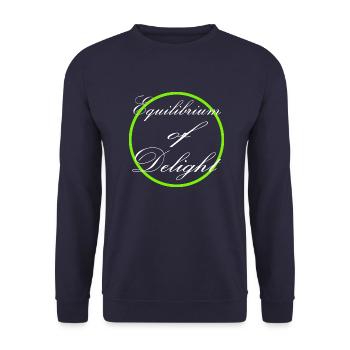 Balanced Living Finding Joy Mental Balance - Unisex Sweatshirt - navy - Front - Alina (178cm) & Michal (187cm)