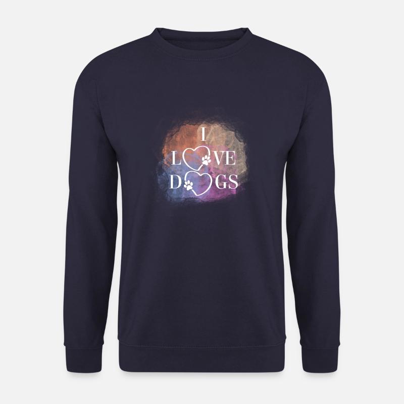 Ich liebe Hunde - Unisex Pullover - Navy