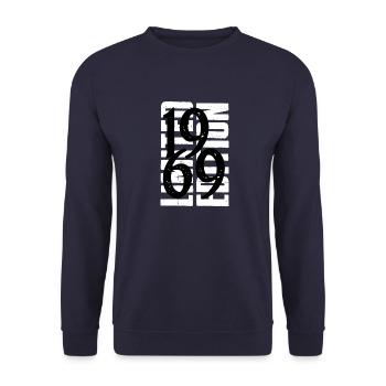 1969 Vintage - Unisex Sweatshirt - navy - Front - Alina (178cm) & Michal (187cm)