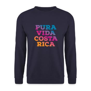Costa Rica Pura Vida - Sweat-shirt Unisexe - marine - Devant - Alina (178cm) & Michal (187cm)