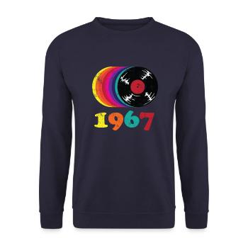 Millésime 1967 - Sweat-shirt Unisexe - marine - Devant - Alina (178cm) & Michal (187cm)