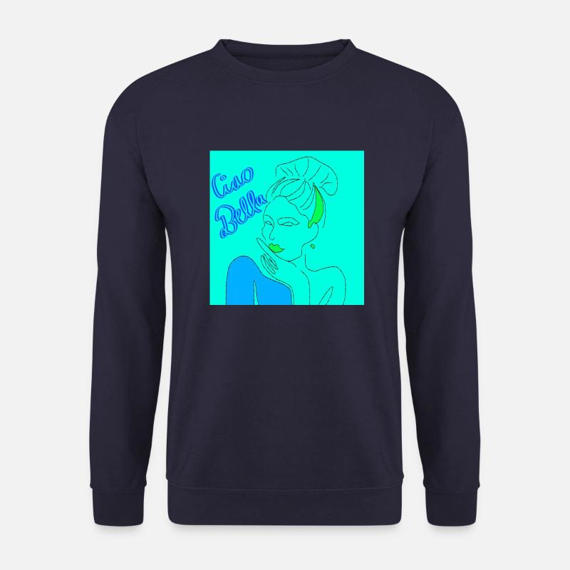 Italy Woman - Unisex Pullover - Navy