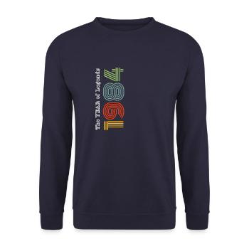 1984 Vintage - Unisex Pullover - Navy - Vorne - Alina (178cm) & Michal (187cm)