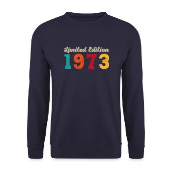 Vintage 1973 - Unisex Pullover - Navy - Vorne - Alina (178cm) & Michal (187cm)