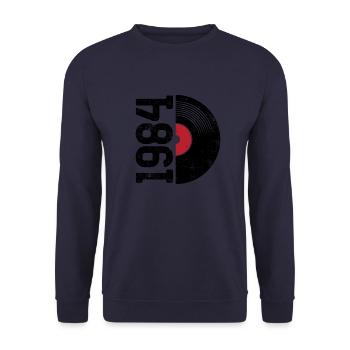 1984 Vintage - Unisex Pullover - Navy - Vorne - Alina (178cm) & Michal (187cm)