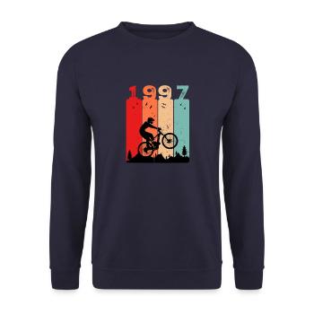 Millésime 1997 - Sweat-shirt Unisexe - marine - Devant - Alina (178cm) & Michal (187cm)