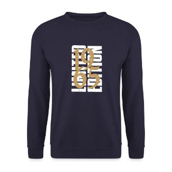 Vintage 1965 - Unisex Sweatshirt - navy - Front - Alina (178cm) & Michal (187cm)