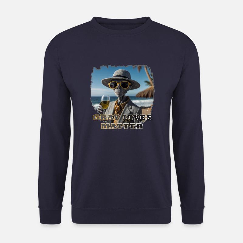 Gray lives matter - Version 1 - Unisex Pullover - Navy