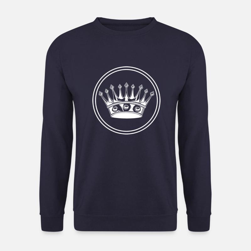Crown silhouette icon - Unisex Sweatshirt - navy