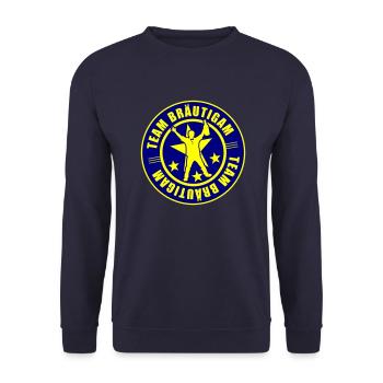 Équipe Marié Mariage - Sweat-shirt Unisexe - marine - Devant - Alina (178cm) & Michal (187cm)