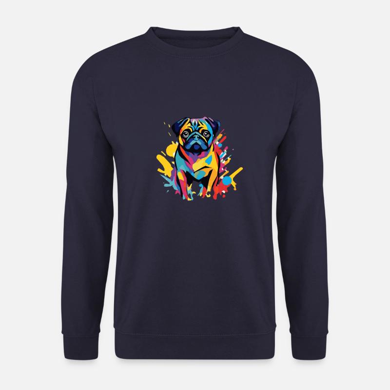 Mops - Unisex Pullover - Navy