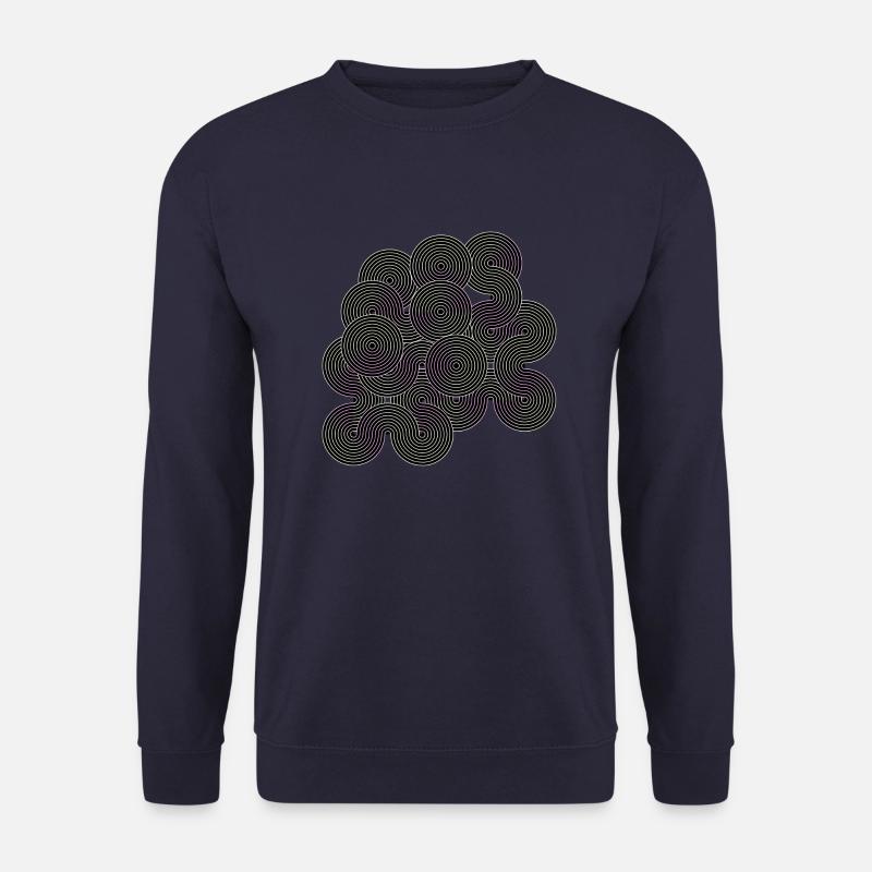 Circles and lines - Unisex Sweatshirt - navy